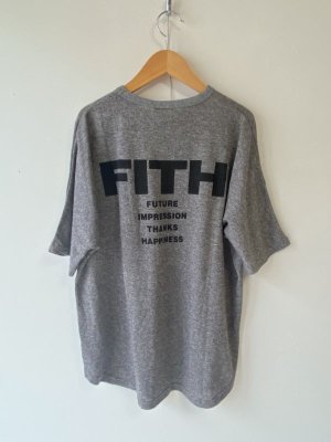 画像1: 40%off 2024春夏　FITH    テトロン天竺　バックロゴ　Tシャツ　　17；チャコール (1)