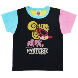 画像1: MY FIRST HYSTERIC　CRAWLING MINI&J 半袖Tシャツ　　10：ブラック (1)