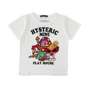 画像1: MY FIRST HYSTERIC　PLAY HOUSE 半袖Tシャツ　00：ホワイト (1)