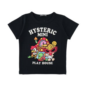 画像1: MY FIRST HYSTERIC　PLAY HOUSE 半袖Tシャツ　10：ブラック (1)