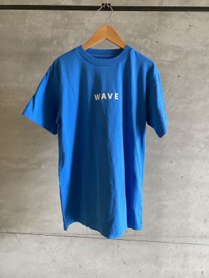 画像1: 2024　快晴堂　コットン　WAVE  Tシャツ　　  8；ブルー (1)