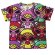 画像1: Hystericmini　TEDDY MINI MULTI COLOR総柄 半袖Tシャツ　　90；マルチ (1)