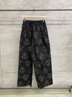 画像1: ☆UNIONINI　ユニオニーニ　embroidery long pants　　　Black (1)