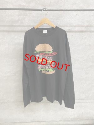 画像1: GC　 テンジク HAMBURGER L/S TEE   2:黒 (1)