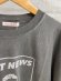 画像2: ALL HOURS 　6.1oz PIGMENT DYED C.NECK TEE LAST NEWS   D.charcoal (2)