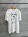 画像1: ALL HOURS 　6.1oz PIGMENT DYED C.NECK TEE LAST NEWS   A.WHITE (1)