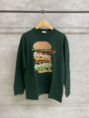 画像1: GC　 テンジク HAMBURGER L/S TEE   58:濃グリーン (1)