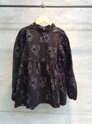 画像1: ☆UNIONINI　ユニオニーニ　embroidery blouse     Black (1)