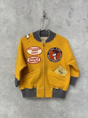 画像1: 2024秋冬　DENIMDUNGAREE　  トンプキンウラケ SNOOPY ワッペン JK8OZデニム SNOOPY カバーオール　10；黄 (1)