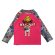 画像1: Hystericmini　MINI DOLL SCRATCH DENIM ラグラン長袖Tシャツ　　26；マゼンタ (1)