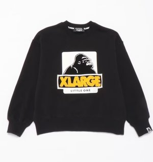 画像1: XLARGE KIDS　OGゴリラトレーナー 　80；クロ (1)