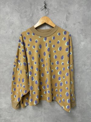 画像1: フランキーグロウ　ORG.PT PEBBLE DOLMANSLEEVES L/S TEE     CAMEL   サイズ；F2    (1)