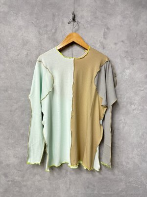 画像1: フランキーグロウ　MULTI COLOR L/S TEE     PINK MLT    (1)