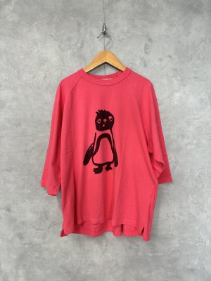 画像1: ALL HOURS 　RAGRAN SLEEVE GARMENT DYED 3/4 TEE    B.PINK (1)