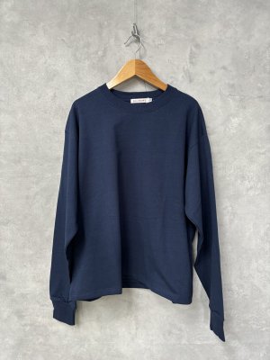 画像1: ALL HOURS 　AMERICAN COTTON LONG SLEEVE TEE    C.NAVY (1)