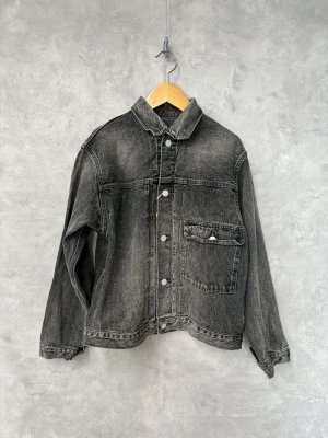 画像1: 2024秋冬　DENIMDUNGAREE　  ブラックデニム JK　　22；ブラック (1)