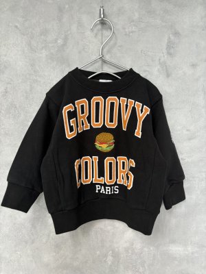 画像1: GC　ウラケ　GROOVY COLORS PARIS スウェット　2：黒 (1)