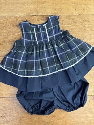 画像1: toi toi toi    　マニュエルトップスセット　　　navy (1)