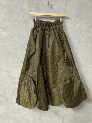 画像1: フランキーグロウ　 GURUGURU QUILTING　CIRCLE GATHERED　SKIRT　 　カラー:OLIVE　　サイズ；F2 (1)