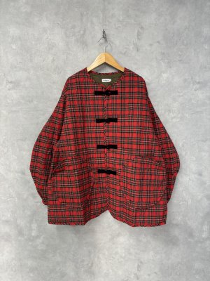 画像1: フランキーグロウ　 Wata KUMA  GURUGURU QUILTING CHINA BLOUSON 　カラー:RED CHECKED　　サイズ；F2 (1)