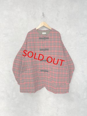 画像1: フランキーグロウ　 Wata KUMA  GURUGURU QUILTING CHINA BLOUSON 　カラー:RED CHECKED　　サイズ；F2 (1)