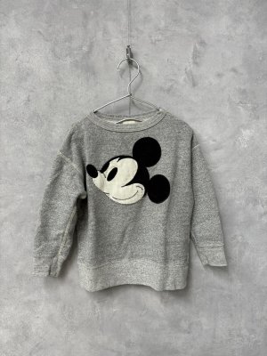 画像1: 2024秋冬　DENIMDUNGAREE　ビンテージウラケ MICKEY FACE スウェット　３；グレー (1)