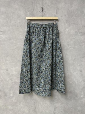 画像1: Lilou&Lily 　LIBERTY FABRICS SKIRT　　C.NAVY   size:38 (1)