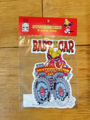 画像1: Hystericmini　HYSTERIC MINI BABY IN CAR　　レッド (1)