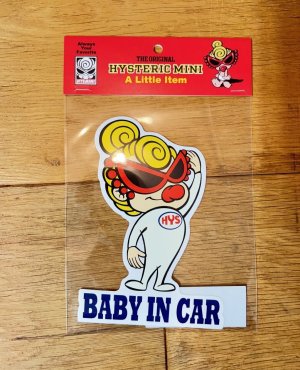 画像1: Hystericmini　HYSTERIC MINI BABY IN CAR　　ホワイト (1)