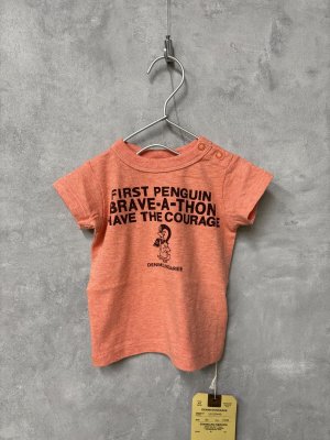 画像1: 2025春夏　DENIMDUNGAREE　テンジク PENGUIN BABY TEE    15:オレンジ (1)