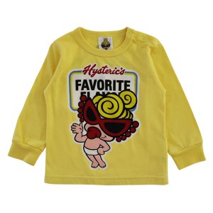 画像1: MY FIRST HYSTERIC　MINI'S FAVORITE 長袖Tシャツ　61；レモンイエロー (1)