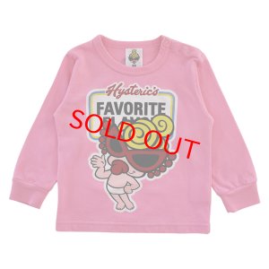 画像1: MY FIRST HYSTERIC　MINI'S FAVORITE 長袖Tシャツ　  25；ピンク (1)