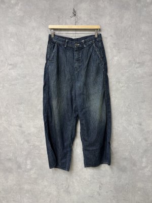 画像1: 2025春夏　DENIMDUNGAREE　 	   8ozデニムイージーパンツ　4；紺 (1)