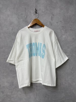 画像1: ALL HOURS 　　6.0OZ　MIDI　WEIGHT　STANDARD   　TEE  　”THOMAS ”　A.WHITE   　 サイズ；1 (1)