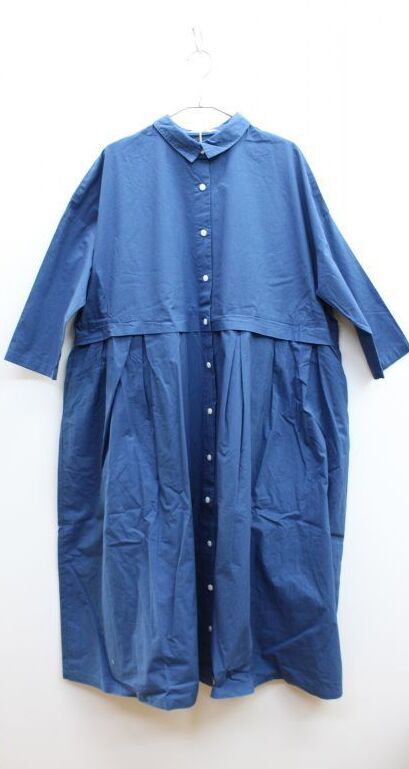 40 Off Yarra タイプライターシャツワンピース 50 Blue Ya 1 069 Yarra ヤラ Doux Blue ドゥーブルー