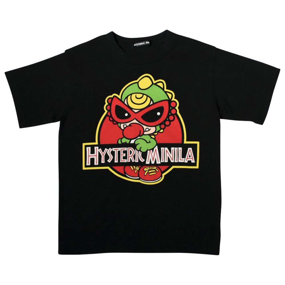 ☆SALE HYS MINI HYSTERIC PARK MINILA半袖Tシャツ 10；ブラック