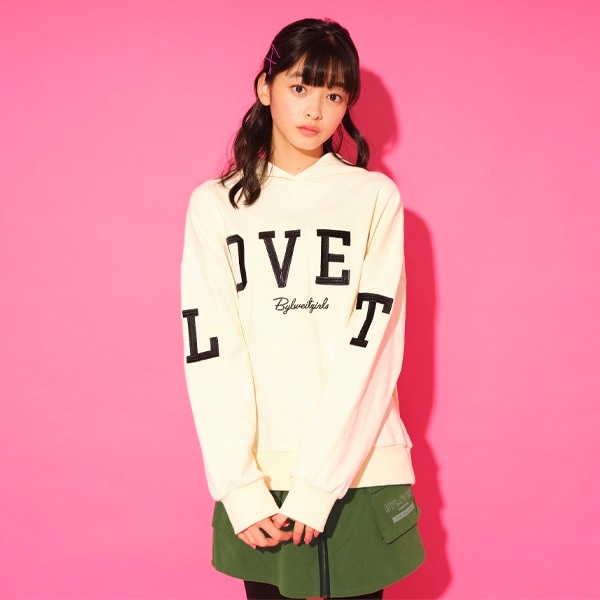 30%off by LOVEiT BIGロゴフーデッドパーカー 05；アイボリー 7814211 by LOVEiT(バイ ラビット)