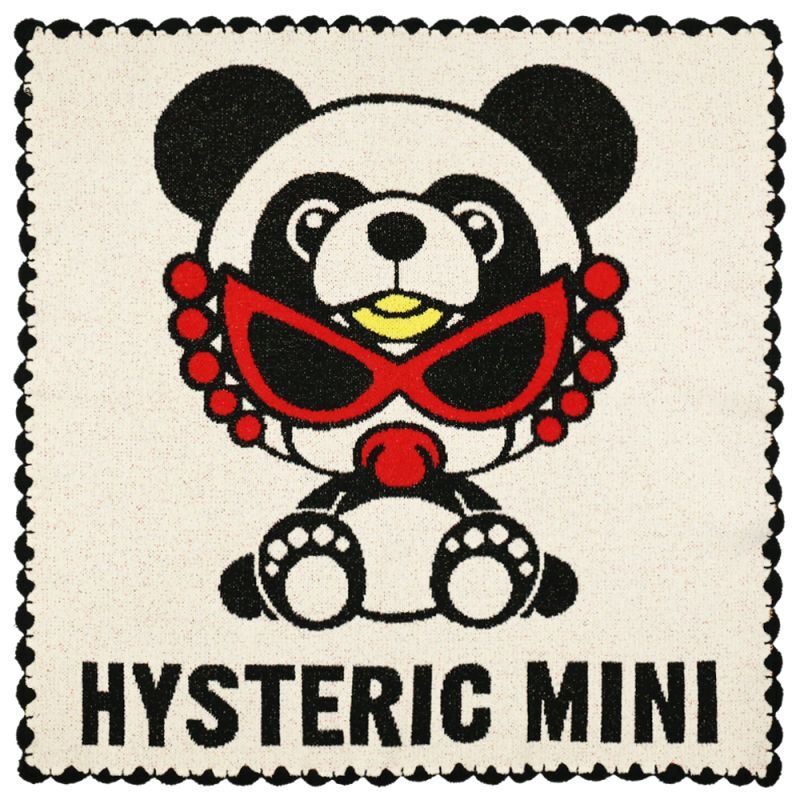Hystericmini PANDA MINI シェニール ブランケット 00；ホワイト