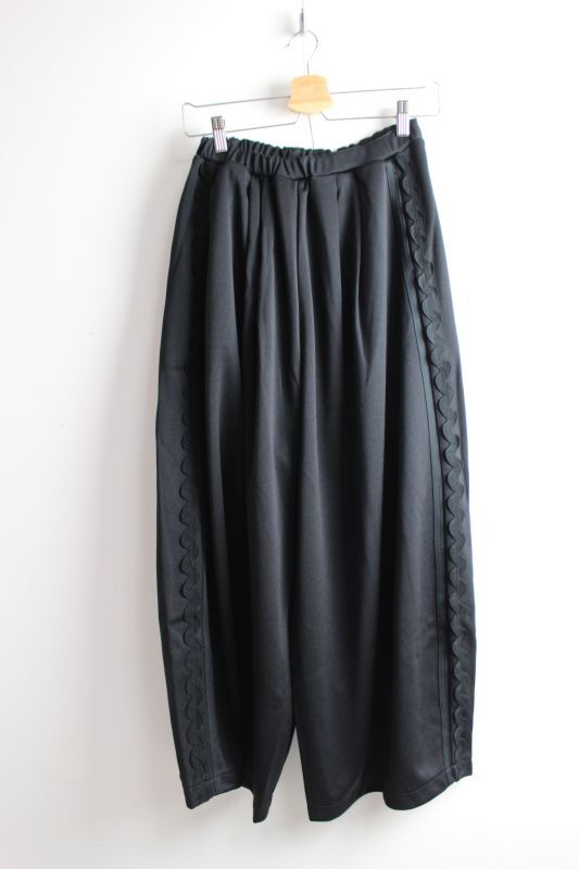 フランキーグロウ JERSEY ROOMY PANTS BLACK 23FWBT-314 FRANKYGROW