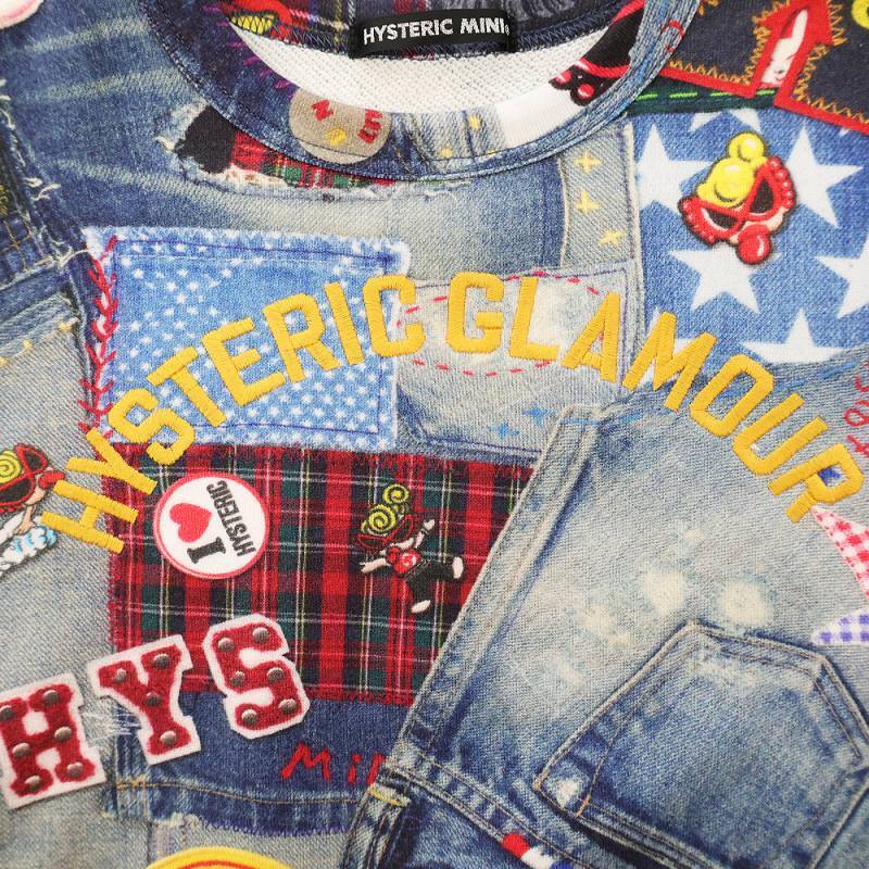 2023秋冬 MY FIRST HYSTERIC DENIM GEEK Viscotex 裏毛トレーナー 49