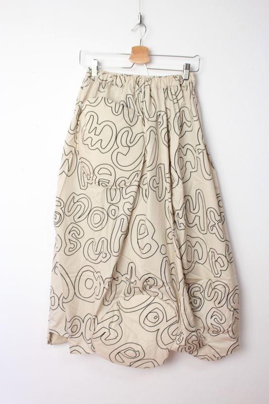 フランキーグロウ Wata DOTS SKIRT BEIGE×BLACK Lett. WOMEN(F) 23FWBT